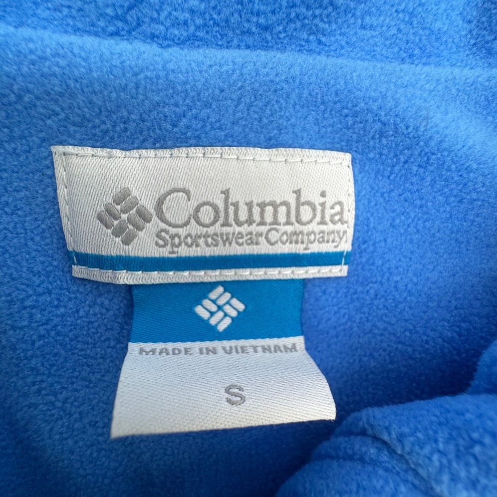 Columbia Sportswear Womens Blue Quilted Puffer Vest Fleece Lined Small Outdoor - Picture 2 of 4